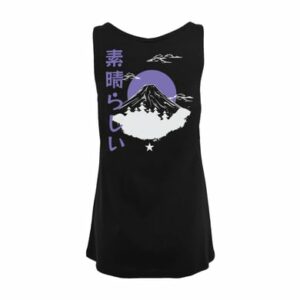 F4NT4STIC Ladies Tanktop Mount Fuji schwarz