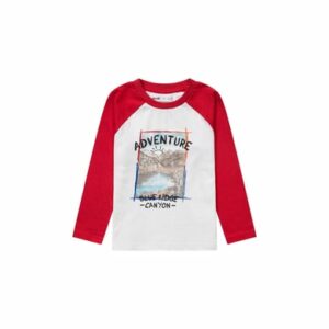 MINOTI Longsleeve Weiß/Rot