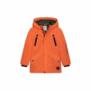 MINOTI Winterjacke mit Windschutz Orange/Khakigrün