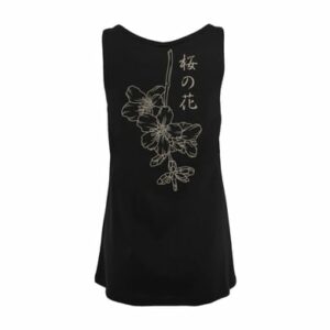 F4NT4STIC Ladies Tanktop Japan Flower schwarz