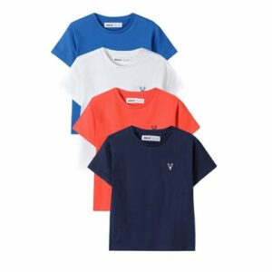 MINOTI 4er-Pack T-Shirts Blau/Rot/Weiß/Dunkelblau