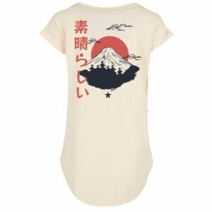 F4NT4STIC Long Cut T-Shirt Mount Fuji Whitesand