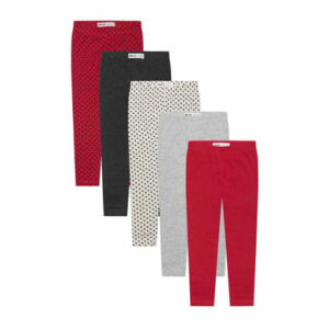 MINOTI 5er-Pack Leggings Rot