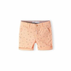 MINOTI Chinoshorts mit Sommerprints Korallrot