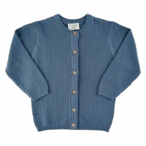 FIXONI Knitted Cardigan China blue