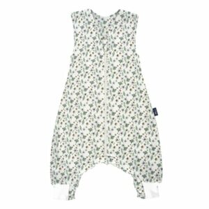 Alvi® Sleep-Overall Petit Fleurs grün/weiß