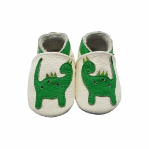 Yalion Baby Krabbelschuhe Drache weiß