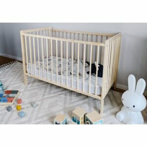 Kids Collective Babybett Gitterbett 60x120 höhenverstellbar & herausnehmbare Sprossen natur