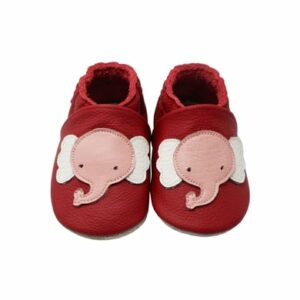 Yalion Baby Krabbelschuhe Elefant rot