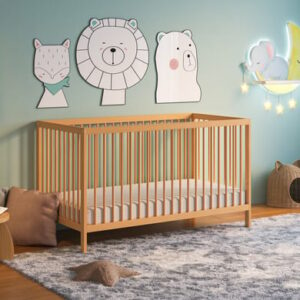 Kids Collective Babybett Gitterbett 60x120 höhenverstellbar & herausnehmbare Sprossen