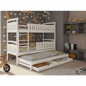 Kids Collective Hochbett 90x200 Etagenbett mit Ausziehfunktion