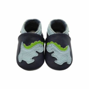 Yalion Baby Krabbelschuhe Dinosaurier dunkelblau