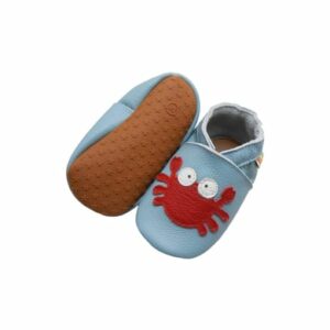 Yalion Baby Krabbelschuhe Krabbe hellblau