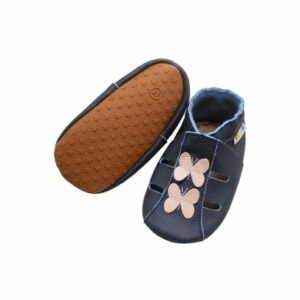 Yalion Baby Krabbelschuhe Schmetterling dunkelblau