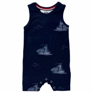 Ebbe Kids Strampler Day Navy Ships