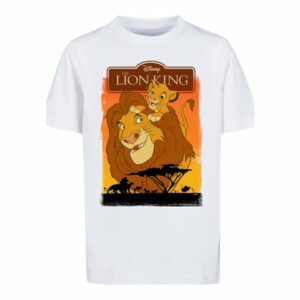 F4NT4STIC T-Shirt Disney Der König der Löwen Simba und Mufasa weiß