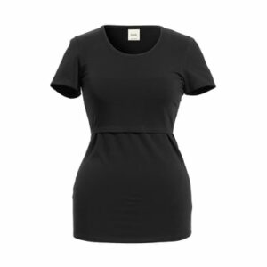 Boob Short sleeve Nursing Top schwarz