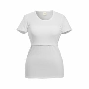 Boob Short sleeve Nursing Top weiß