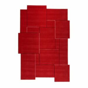 Esprit Kurzflorteppich Puzzle rot
