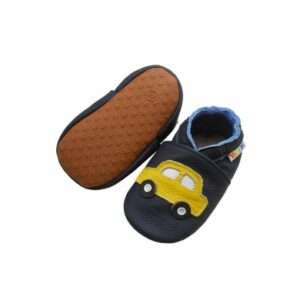 Yalion Baby Krabbelschuhe Auto in Gelb