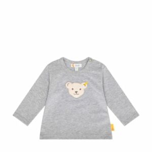 Steiff Langarmshirt soft grey melange