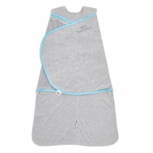 HALO® SleepSack® Ideal Temp Wickelschlafsack Heather Gray/Aqua