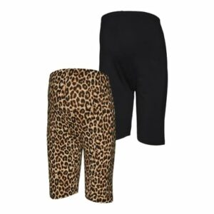 mamalicious Umstandsshorts MLEMMA 2er-Pack Black / Leo