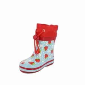 Beck Gummistiefel Erdbeere hellblau