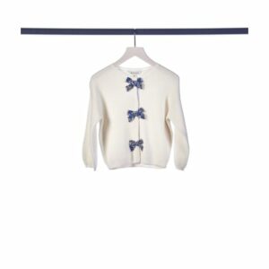 TOM TAILOR Cardigan bow Whisper White