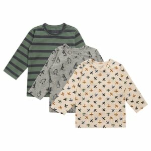 Hust & Claire Langarmshirt 3er Pack Albert Duck green