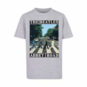 F4NT4STIC T-Shirt The Beatles Band Abbey Road heather grey