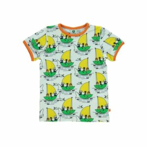 Smafolk T-Shirt Children in boat cream