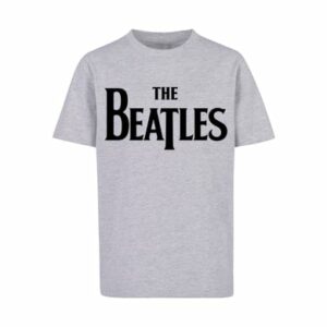 F4NT4STIC T-Shirt The Beatles Band Drop T Logo Black heather grey