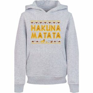 F4NT4STIC Hoodie Disney König der Löwen Hakuna Matata The Lion King heather grey