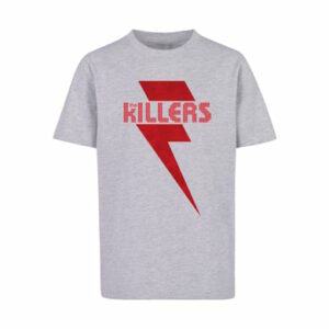 F4NT4STIC T-Shirt The Killers Rock Band Red Bolt heather grey