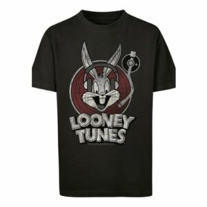 F4NT4STIC T-Shirt T-Shirt 'Looney Tunes Bugs Bunny' schwarz