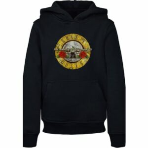 F4NT4STIC Hoodie Guns 'n' Roses Band Vintage Classic Logo (Distressed) Black schwarz