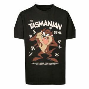 F4NT4STIC T-Shirt Looney Tunes Taz Vintage Tasmanian Devil Cartoon schwarz