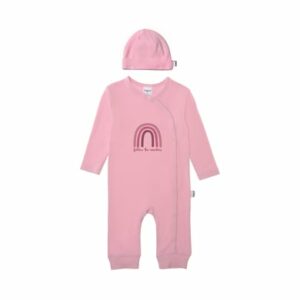 Liliput Jumpsuit mit Mütze Regenbogen rosa