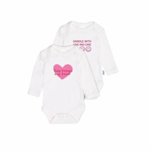 Liliput Baby-Bodies im 2er Set Tiny Human weiss