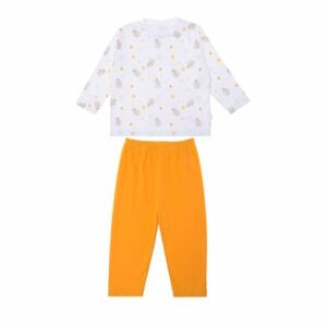 Liliput Zweiteiliger Schlafanzug Elefant weiss-orange
