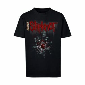 F4NT4STIC T-Shirt Slipknot Metal Band Shattered Glass schwarz