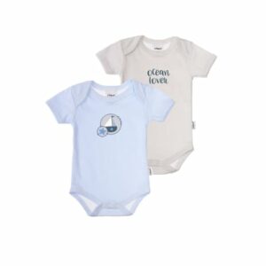 Liliput Baby-Body Ocean Lover blau gestreift/ grau gestreift