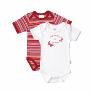 Liliput Baby-Bodies 2er-Set rot und weiß