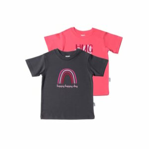 Liliput T-Shirts im 2er Pack Hug Me anthrazit-pink