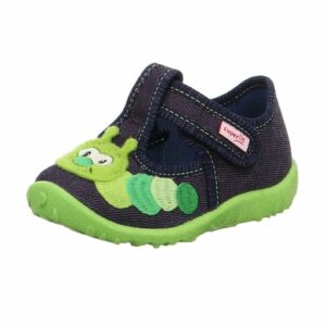 superfit Boys Hausschuh Spotty blau Schnecke