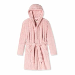 Schiesser Bademantel Teddy Fleece rosé