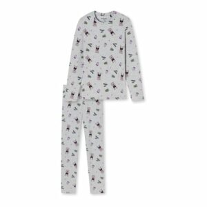 Schiesser Pyjama Original Classics grau-mel.