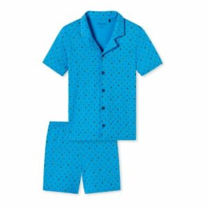 Schiesser Schlafanzug Pyjama Story aqua