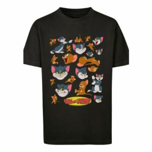 F4NT4STIC T-Shirt Tom and Jerry TV Serie Many Faces schwarz